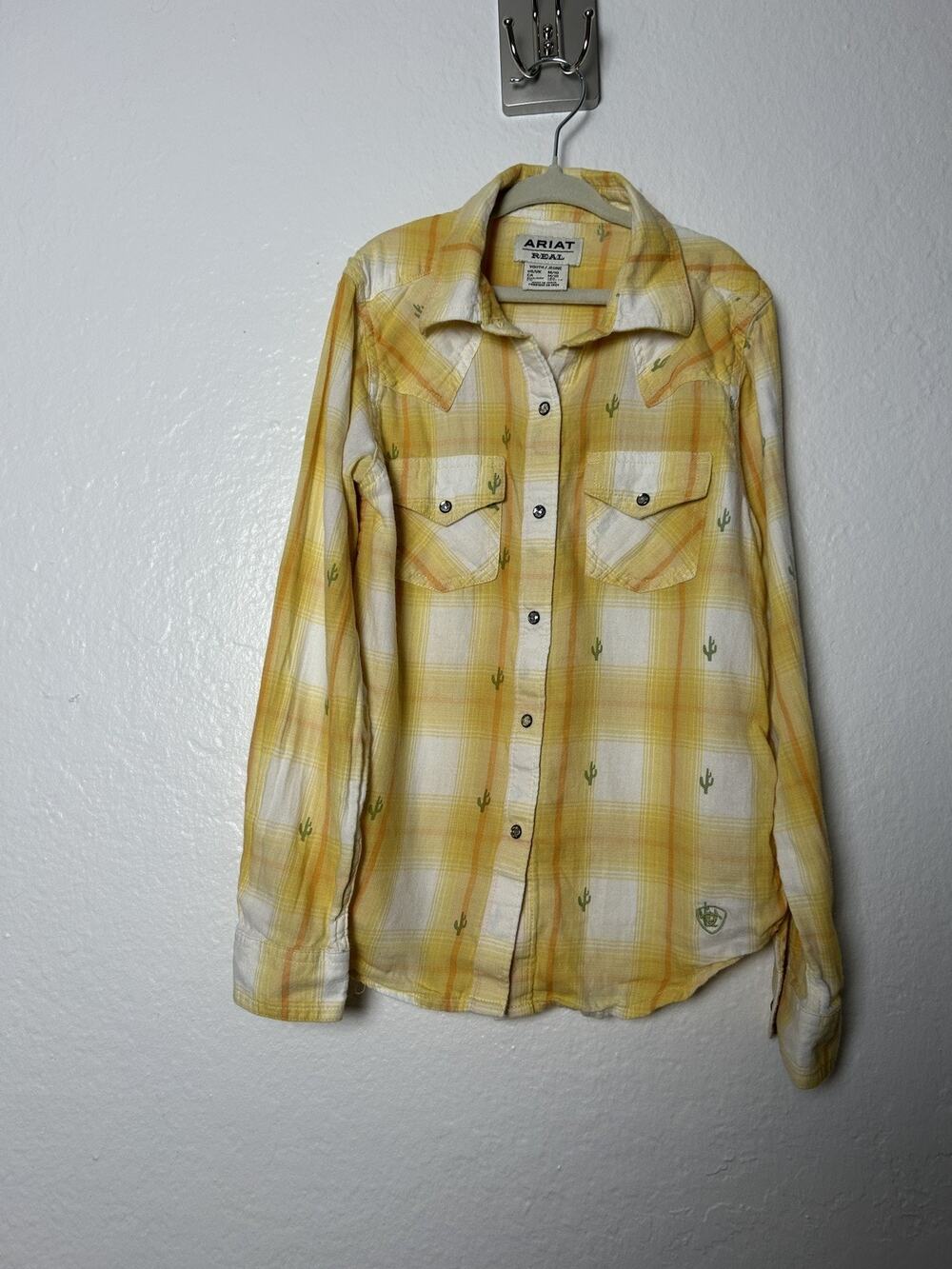 Ariat | Girls R.E.A.L. Glenrock Rhinestone Snap L/S Button Up Shirt US M